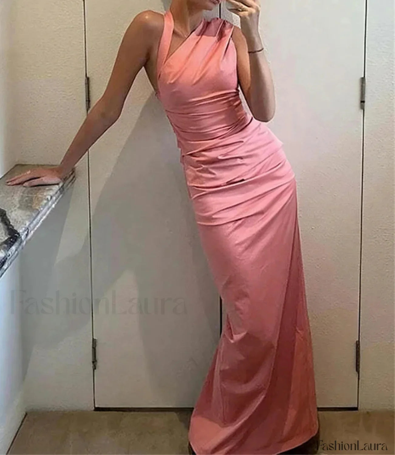 Irregular Yellow Club Maxi Dress