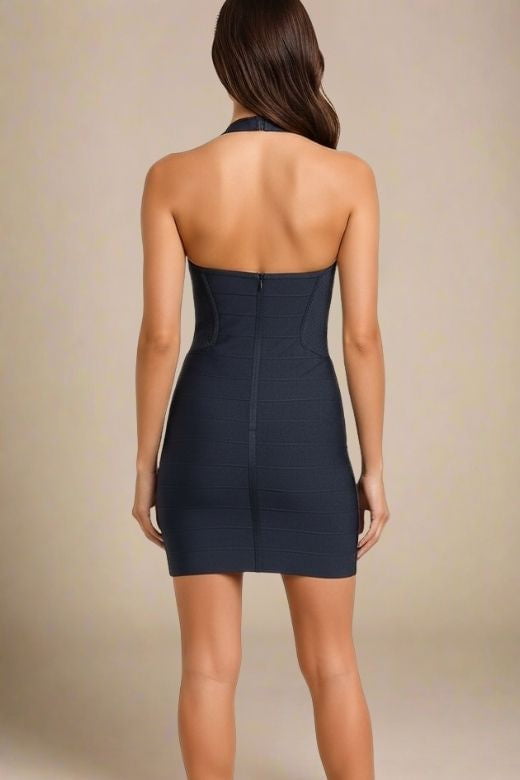 Isabella Bandage Mini Dress - Classic Black