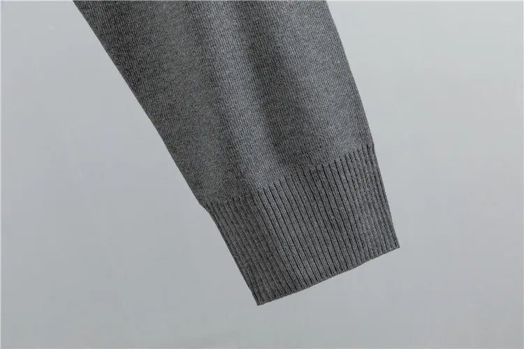 Contrast Trim Sweater and Jogger Pants Two Piece Set