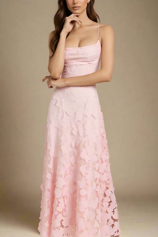 Ivy Bodycon Maxi Dress - Dusty Pink