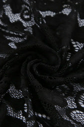 Jacquard Sheer Lace Long Sleeve Mermaid Maxi Dress 4