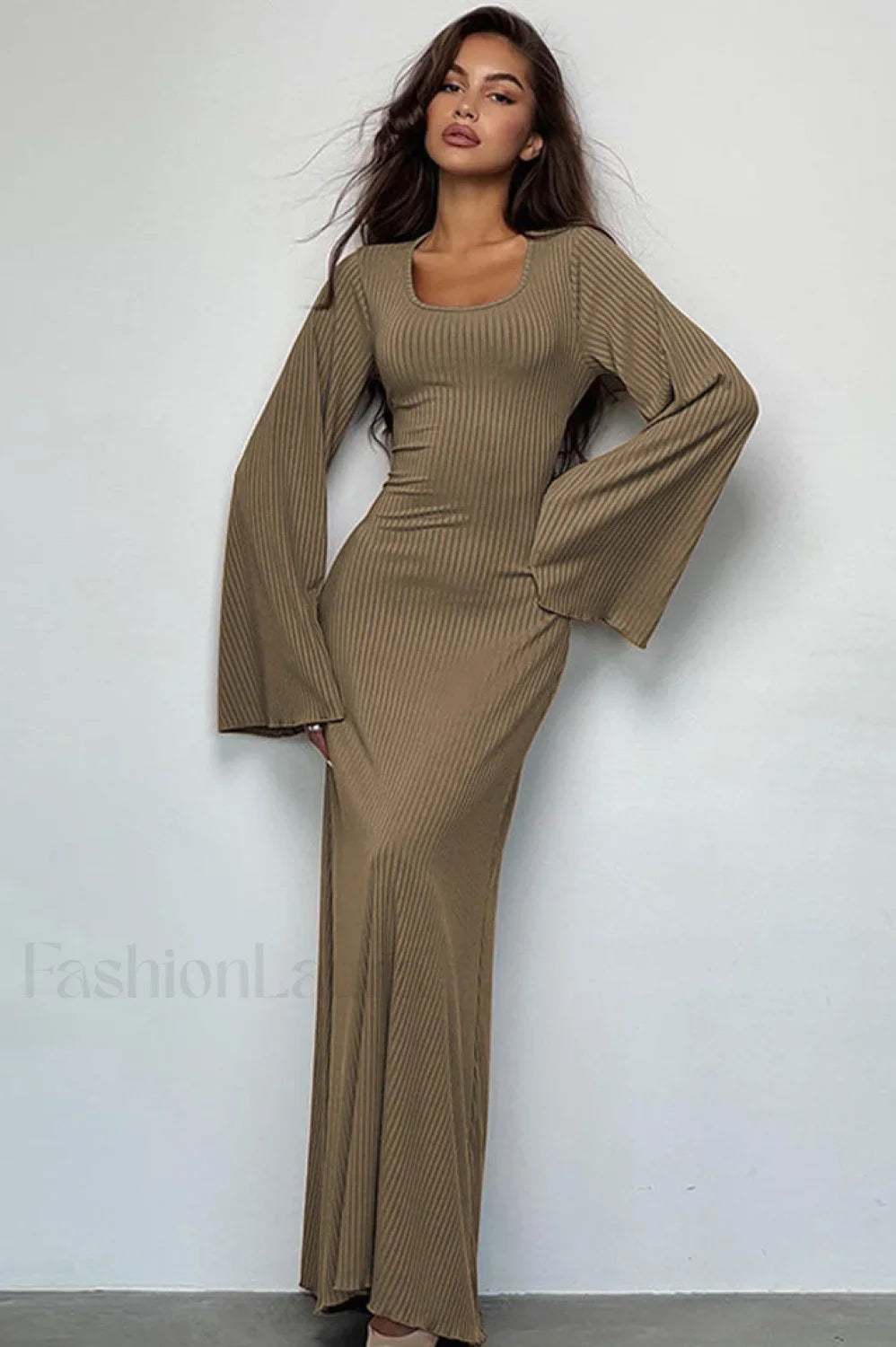 Jaye Long Stylish Sleeve Maxi Dress