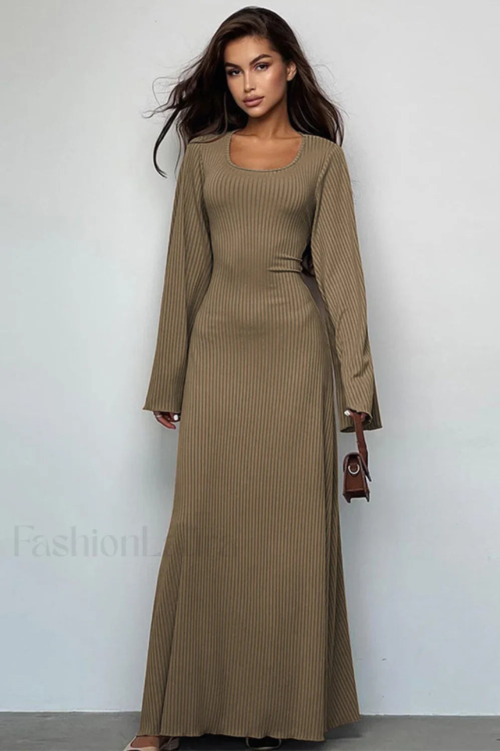 Jaye Long Stylish Sleeve Maxi Dress