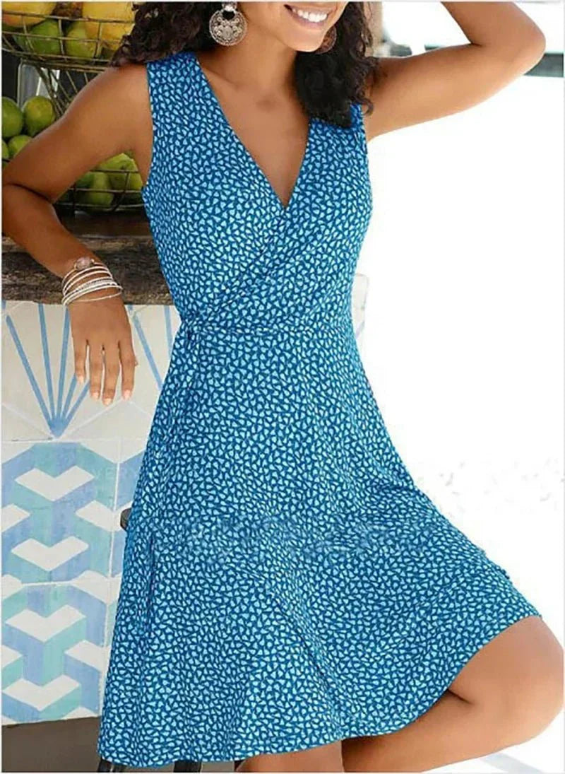 Florencia Statement Sleeveless Dress Chic Silhouette Collection