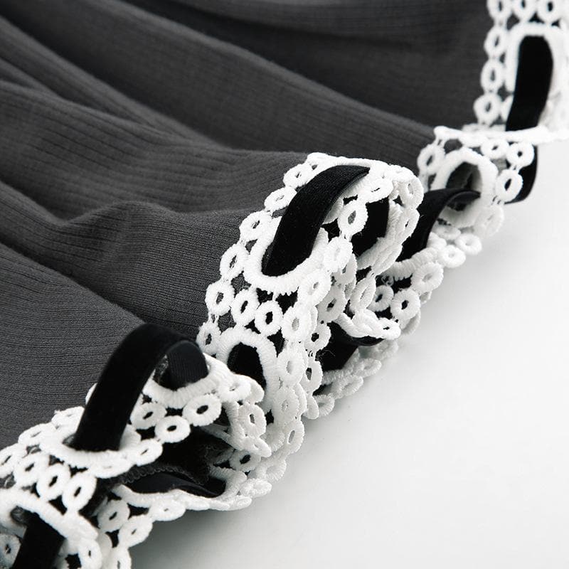 Ribbed lace hem contrast ruched backless tube mini dress 7