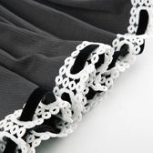 Ribbed lace hem contrast ruched backless tube mini dress 7