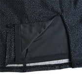 Textured mesh gloves sweetheart neck zip-up slit cami mini dress 9