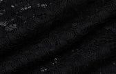 Lace off shoulder see through solid ruched maxi dress 7