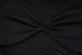 Ruched mesh patchwork off shoulder long sleeve slit maxi dress 5