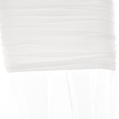 Solid one shoulder o ring hollow out mesh backless mini dress 7