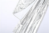 Metallic one shoulder irregular backless maxi dress 5