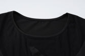 Mesh long sleeve patchwork solid mini dress 5