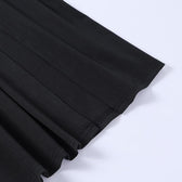 Mesh heart neck high slit pleated tube maxi dress 7