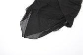Mesh irregular solid backless tube mini dress 7