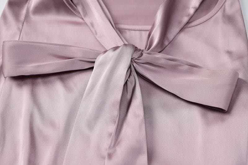 Satin Straight Neck Spaghetti Strap Open Back High Split Midi Dress 6