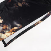 Slit abstract contrast bustier backless tube maxi dress 6