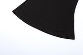 Mesh patchwork solid long sleeve square neck midi dress 6