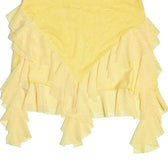 Mesh ruffle ribbon irregular solid backless tube mini dress 7