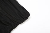 Mesh irregular solid backless tube mini dress 6