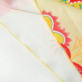 Heart print contrast irregular long sleeve mesh mini dress 6