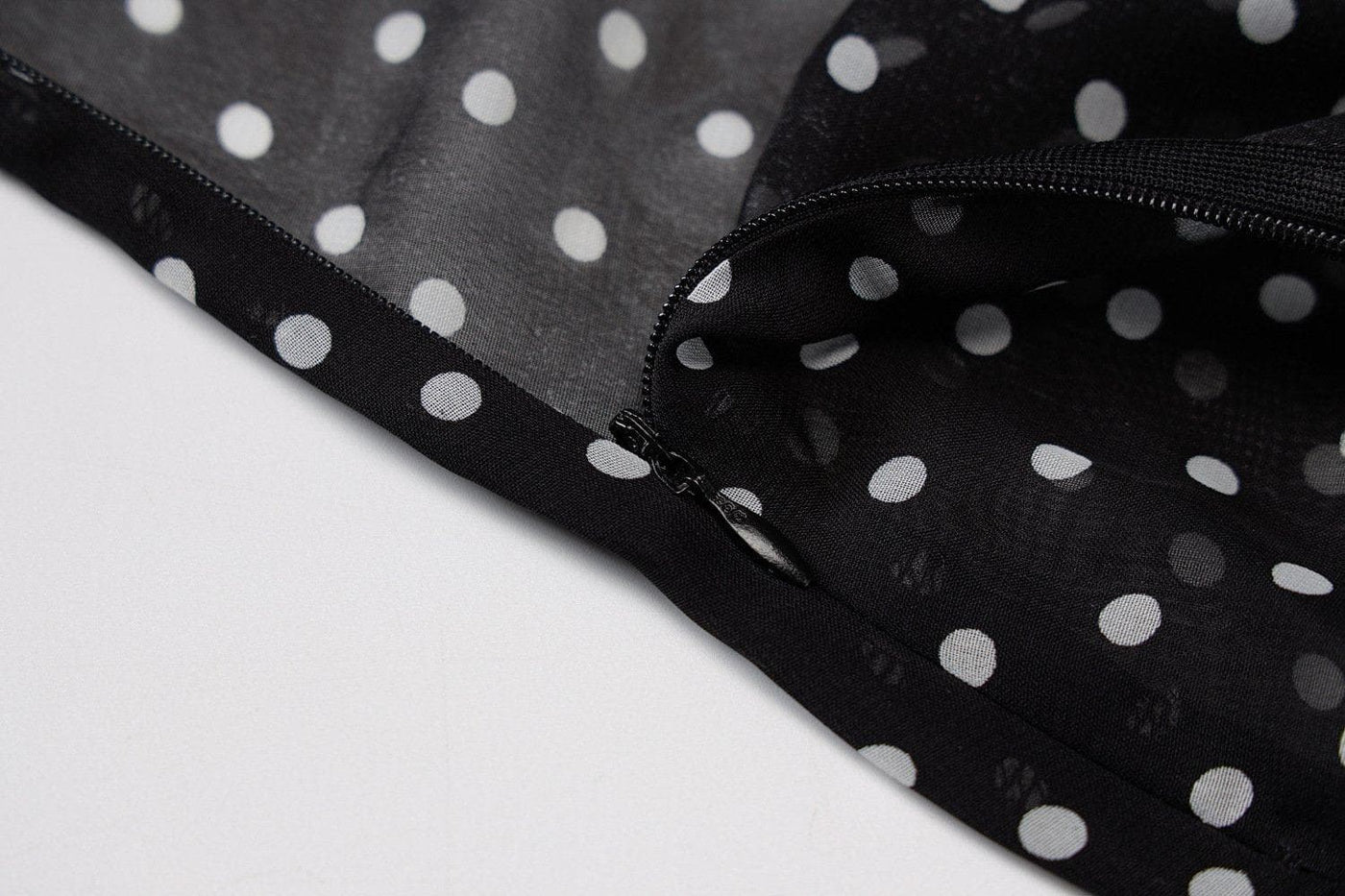 Cowl neck polka dot mesh see through maxi dress 5