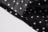 Cowl neck polka dot mesh see through maxi dress 5