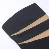 Mesh patchwork contrast irregular tube mini dress 6