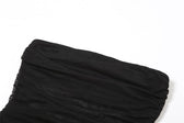 Mesh irregular solid backless tube mini dress 5