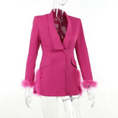 Feather turnover collar long sleeve v neck solid button mini dress 3