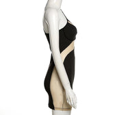 Mesh see through irregular one shoulder mini dress 3