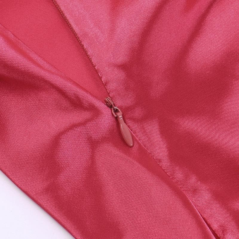 Slit solid satin one shoulder irregular ruched maxi dress 7