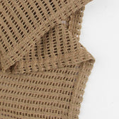 Crochet see through cowl neck long sleeve hollow out mini dress 6
