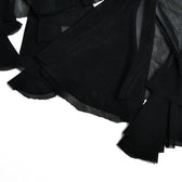 Mesh ruffle solid irregular backless tube mini dress 6