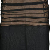 Mesh v neck ruched slit zip-up spaghetti strap maxi dress 9