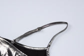 Metallic square neck backless cami maxi dress 4