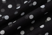 Cowl neck polka dot mesh see through maxi dress 6