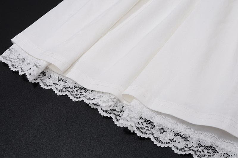 Lace hem lace up ruched backless square neck mini dress 6