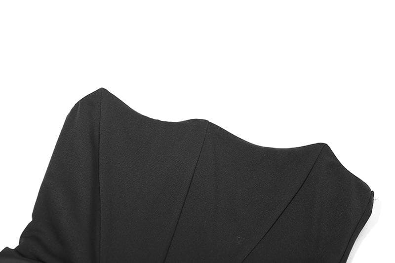 Corset solid ruched backless tube maxi dress 4