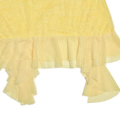 Mesh ruffle ribbon irregular solid backless tube mini dress 8