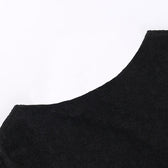Lace solid long sleeve backless hollow out self tie mini dress 4