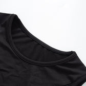 Mesh sleeveless solid gloves crewneck mini dress 5
