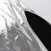 Cowl neck slit backless metallic cami midi dress 8