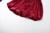 Velvet ruched zip-up off shoulder long sleeve solid mini dress 8