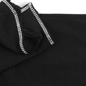 Beaded square neck slit long sleeve midi dress 7