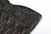 Lace gloves sweetheart neck backless tube midi dress 6