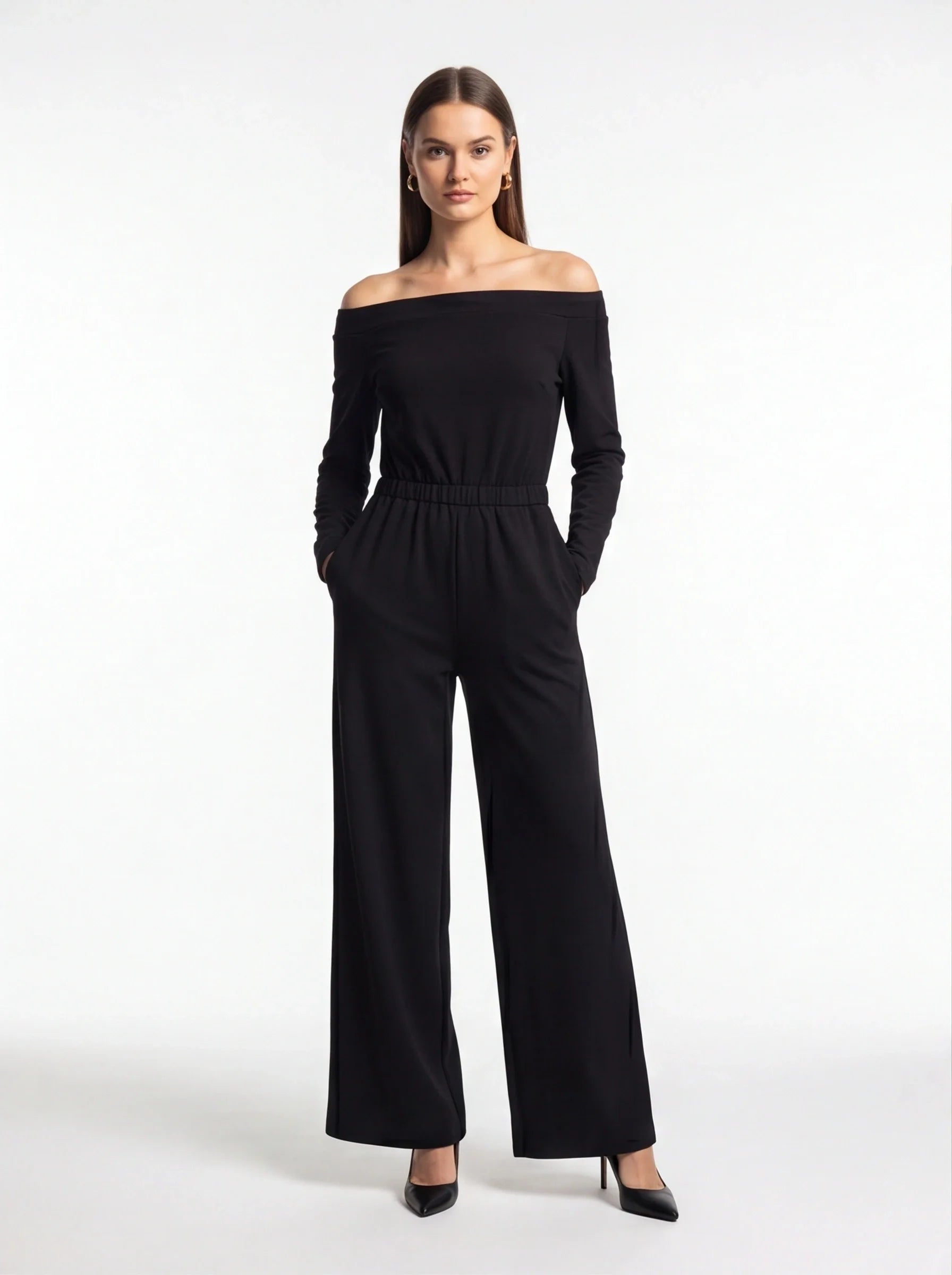 Chic Black Jumpsuit for Women | Tailored Fit & Versatile Design