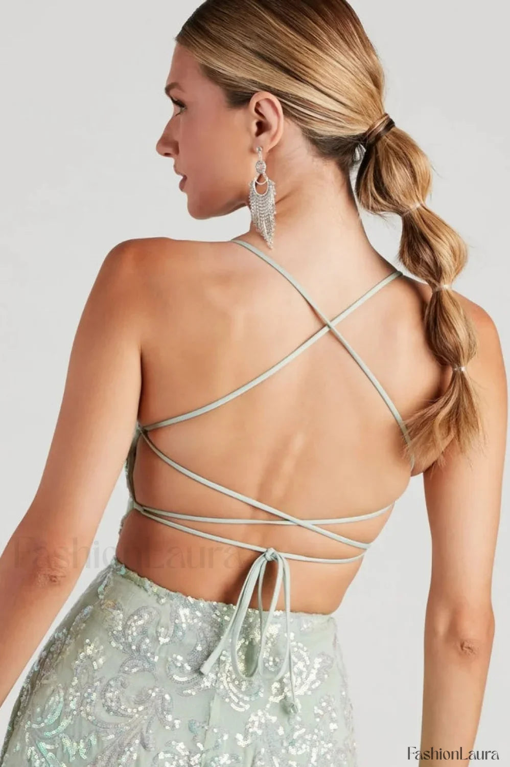 Julianna Sleeveless Stylish Sequin Party Dress