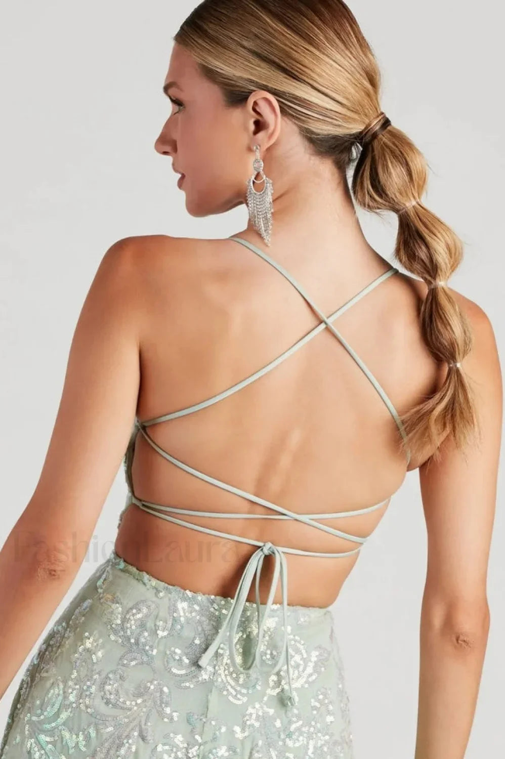 Julianna Sleeveless Stylish Sequin Party Dress