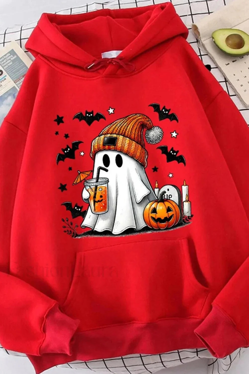 K-Fashion Cartoon Doodle Hooded Hoodie