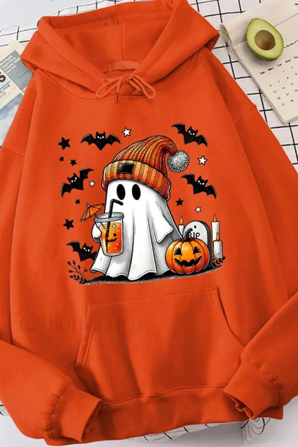 K-Fashion Cartoon Doodle Hooded Hoodie